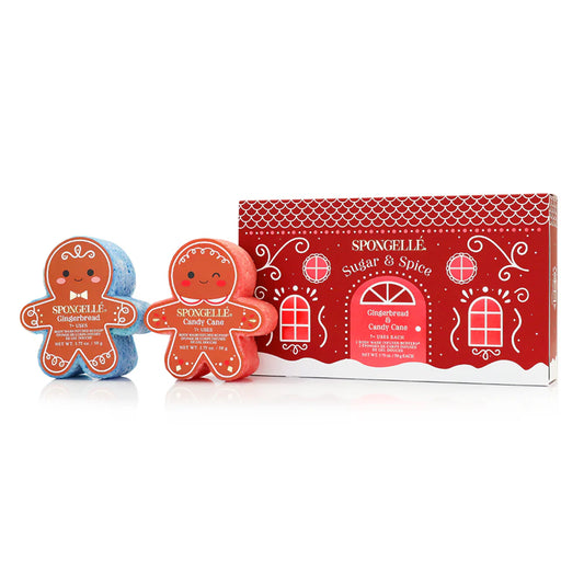 Sugar & Spice | Holiday Gingerbread Gift Set- Spongelle