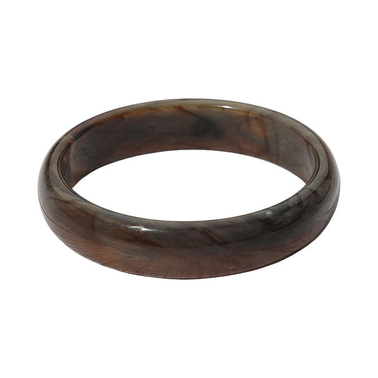 Chunky Marbled Resin Bangle Bracelet