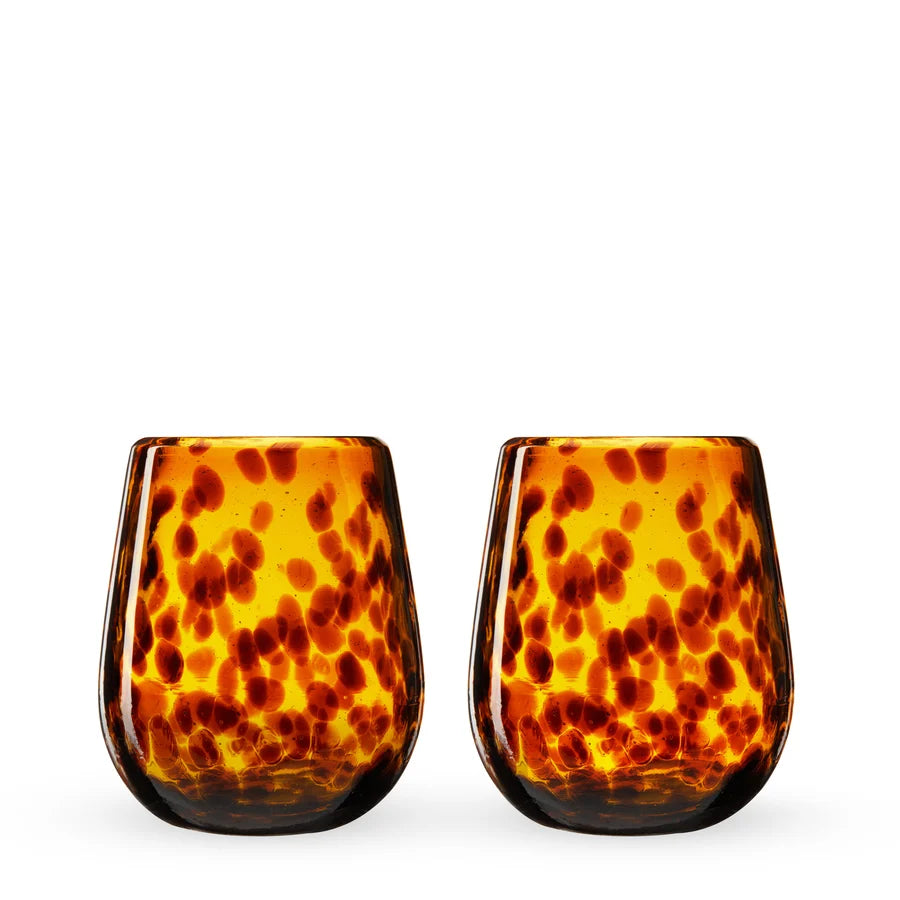 Tortuga Recycled Stemless Wine Glasses