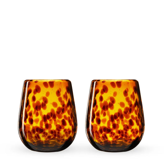 Tortuga Recycled Stemless Wine Glasses