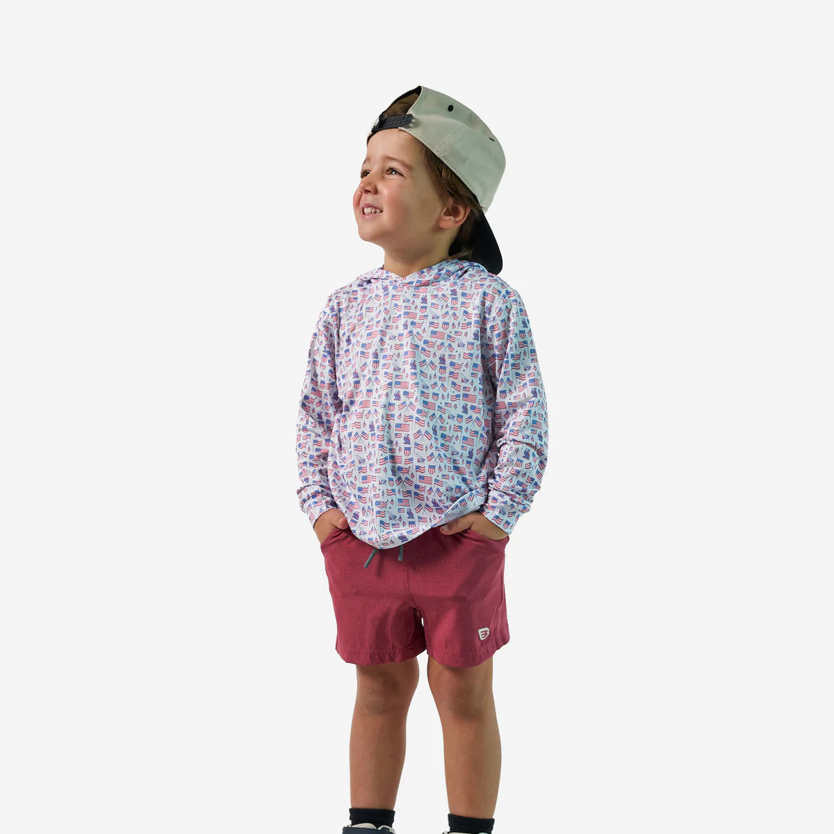 Burlebo Youth Performance Hoodie- Old Glory